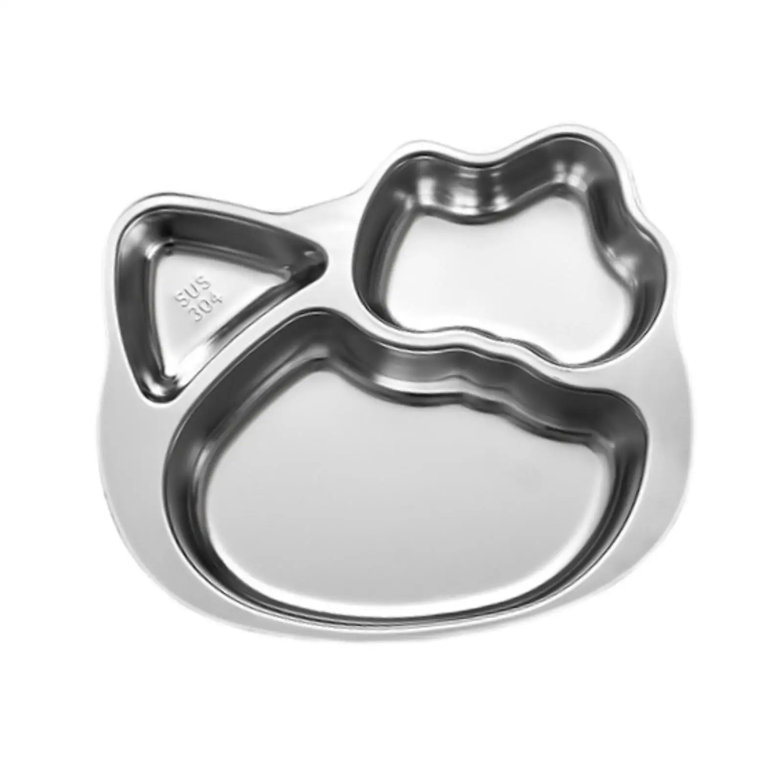 

Разделенный поднос для еды, разделенный поднос для тарелок из нержавеющей стали для детей, мальчиков и девочек