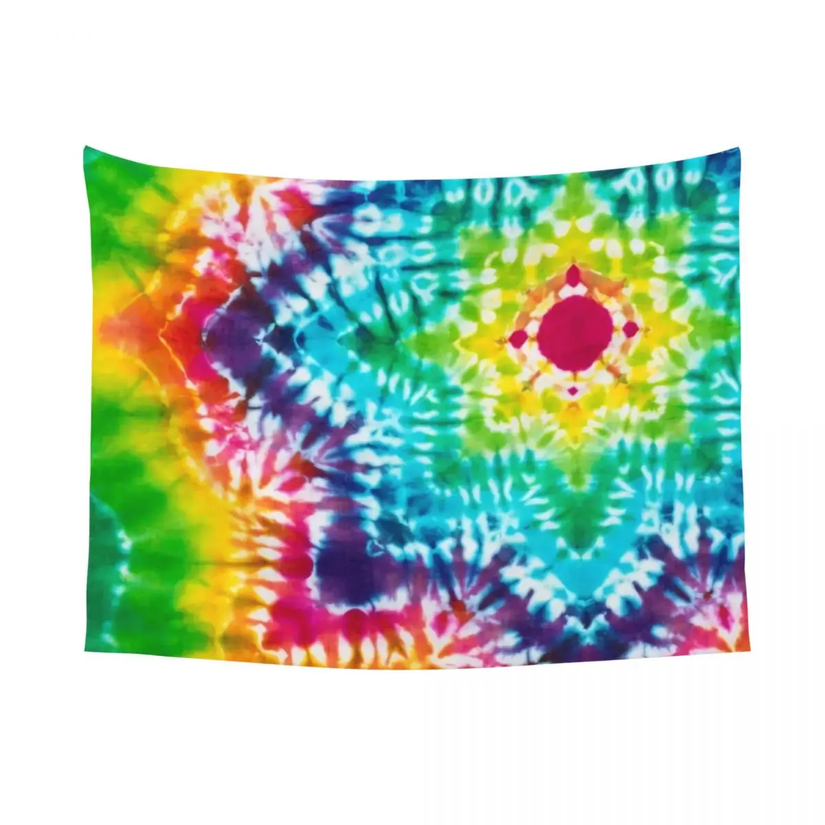 Custom Cool Tie Dye Patterns Hippie Tapestry for Living Room Dorm Decoration Traditional Dyeing Art Tapestries Home Decor