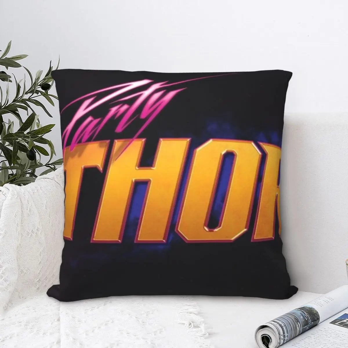 

Love And Thunder Square Pillowcase Polyester Pillow Cover Velvet Cushion Zip Decorative Comfort Throw Pillow For Home Bedroom