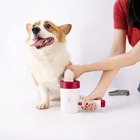 1PCS Pet Dog Automatic Foot Washing Cup Dog Cat Foot Washing Artifact Paw Cleaner Produtos Para Pet