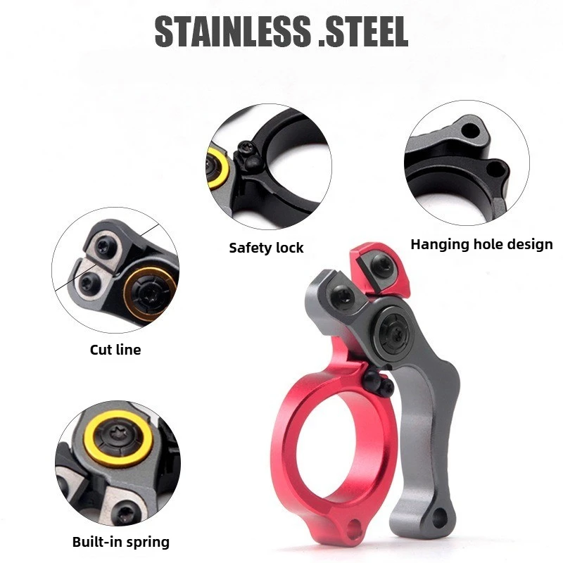 أدوات الصيد في الهواء الطلق سبائك الألومنيوم خط الصيد قطع حاد صغير يسهل حملها أدوات الصيد اختيار متعدد الألوان