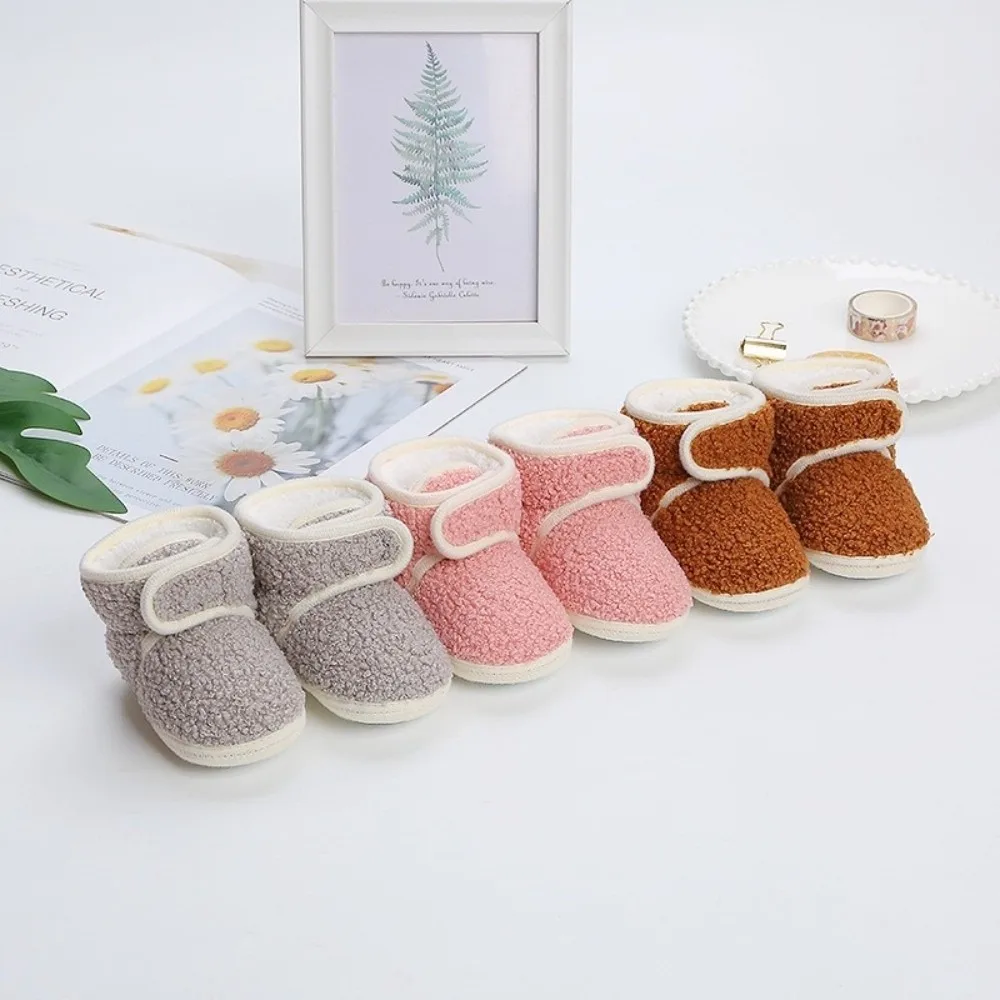 New Winter Warm Newborn Baby Shoes Casual Infant Girls Boys Soft Slipper Toddler Crib Boots Anti-Slip Socks Girls Boys
