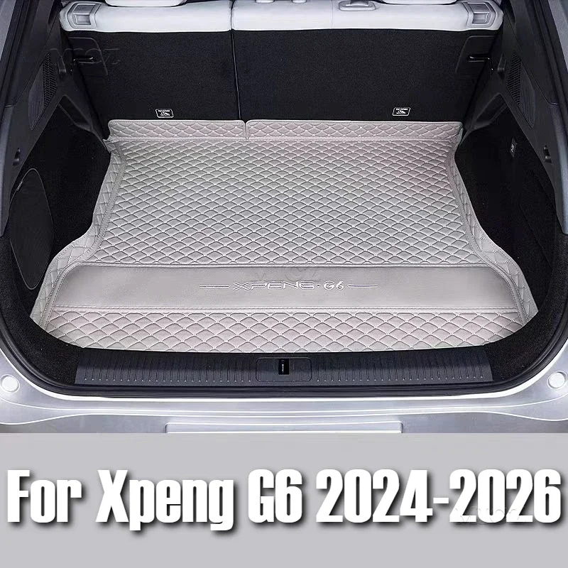 

Для Xpeng G6 2024 2025 2026 автомобильные аксессуары коврик для багажника задний багажник защита грузового багажника кожаный коврик модификация интерьера