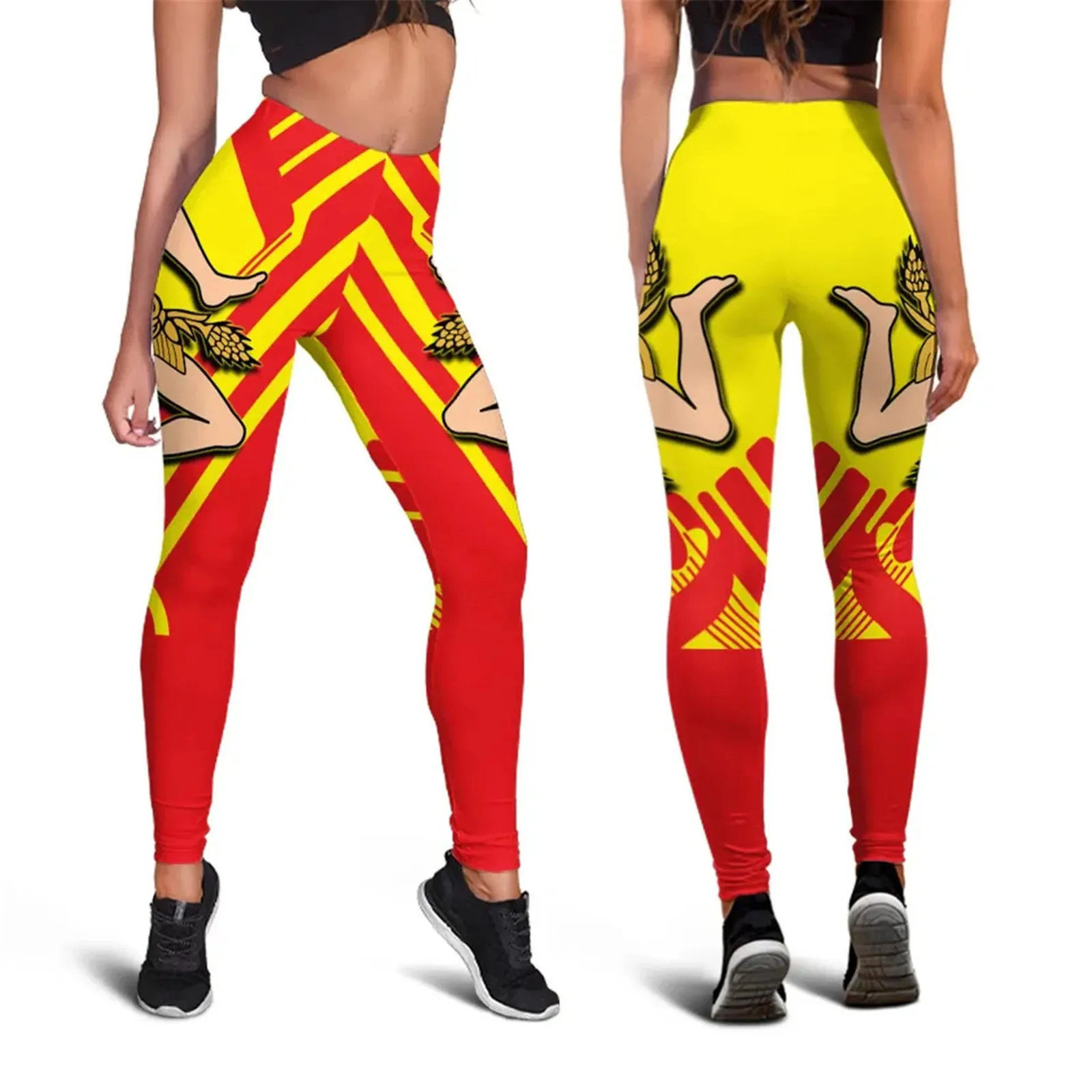 MSIEESO Sicily Leggings Sicily Flag With Celtic Tree of Life 3D Printed Legging Yoga Pants Jogging Fitness Sports Clothing S-7XL