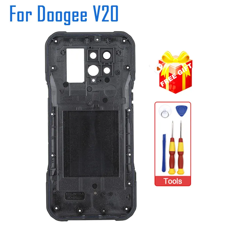 New Original DOOGEE V20 Battery Cover Back Case Bottom Cover With NFC Wireless Charging Accessories For DOOGEE V20 Smart Phone