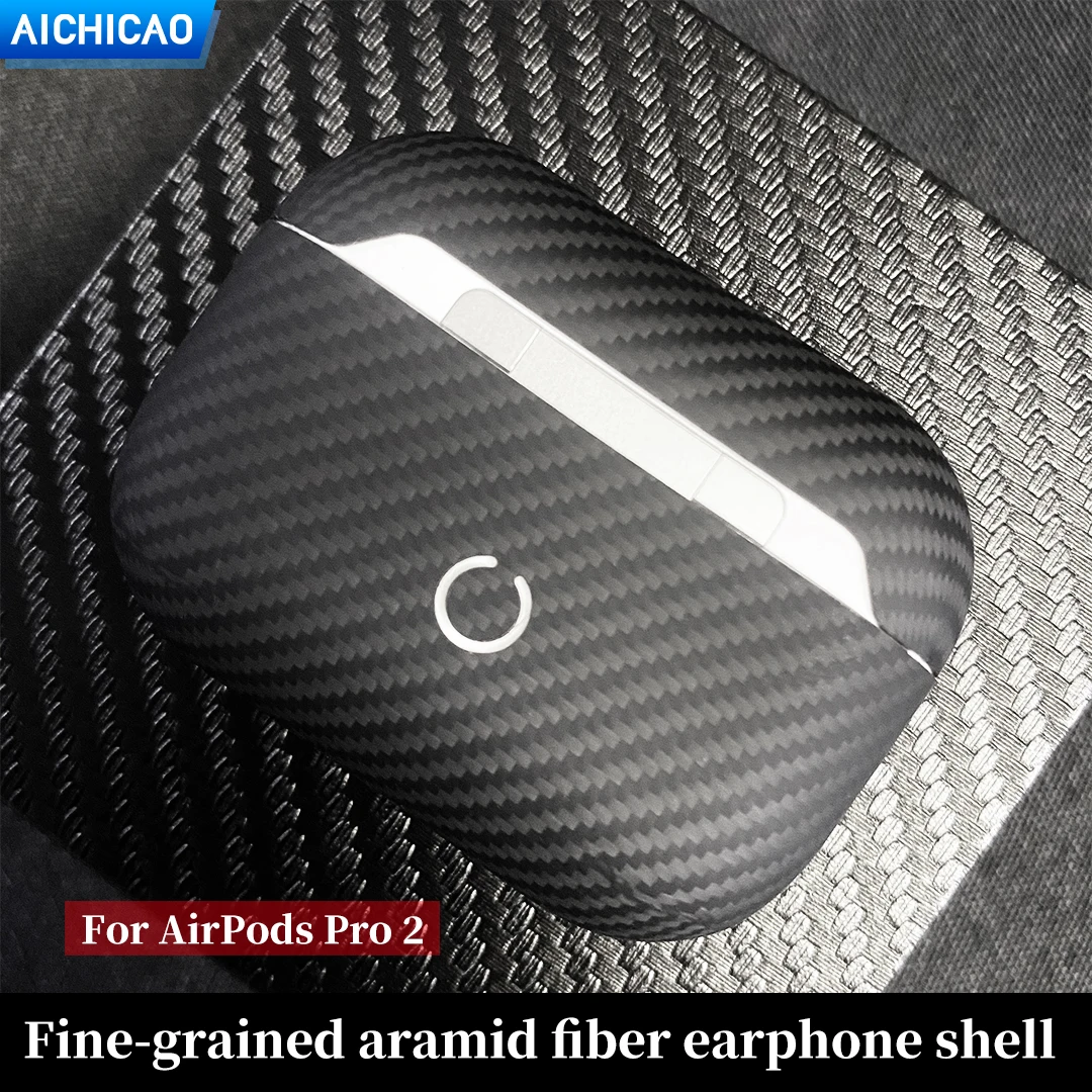 Real Carbon Fiber Earphone Shell for The New AirPods Pro 2, USB-C Ultra-Thin Protective Case, AirPodsPro2 Cover, AirPodsPro Case