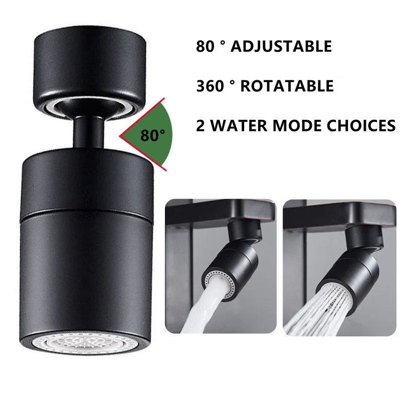 Neuer 2-Modus-Sprühkopffilter für Küchenarmaturen, verstellbar, 360° ° Rotary Splashback Tap Nozzle Bubbler Kitchen Sink Faucet AeratorMöbel & Wohnen, Feste & Besondere Anlässe, Party- & Eventdekoration! – Detail 4