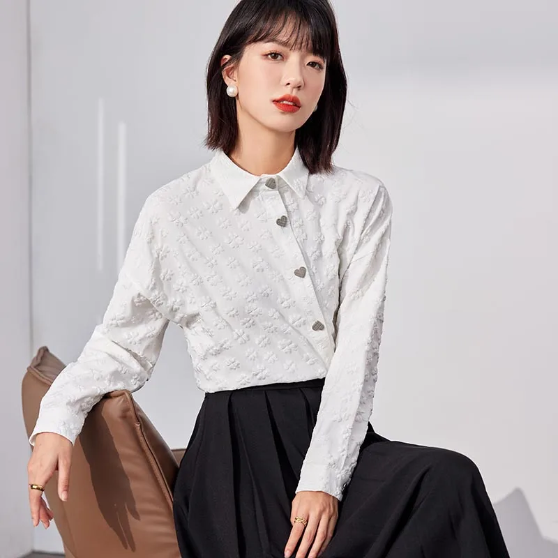 

Ladies Korean Fashion Casual Shirts Blouse Women Tops Woman Button Up Shirt Female Girls Long Sleeve Blouse BPy6204