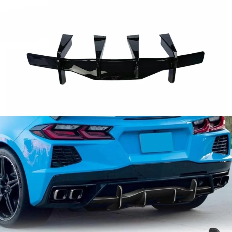 

Rear Lip For Chevrolet Corvette Rear Bumper Modification Corvette C8 2020-2025 Rear Diffuser Car Accessories