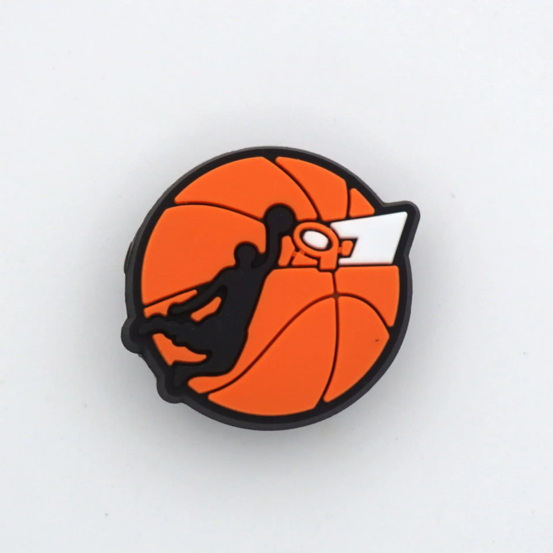 Chaussures de basket-ball de dessin animé, trou de fleur, accessoires de chaussures à motifs, style sportif, décoration de sandale DIY