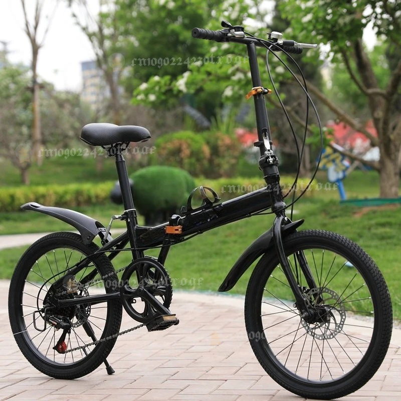 Bicicleta Plegable de 20 Pulgadas al por Mayor para Adultos, Bicicleta Ligera para Desplazamientos, Regalo, con Cambios, Unisex, Bicicleta Compacta