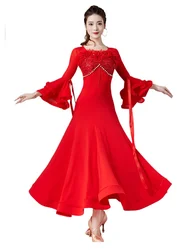 2024 Modern Dance Dress Women's New National Standard Dance Latin Ballroom Dance Cha Cha Dance Dress Performance Costumes 9066