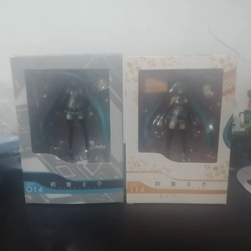 New Figma 114 Hatsune Miku Anime Girl Figure Figma 014 Virtual Singer Miku Joint Movable Model Kids Toys Doll Collection Gifts