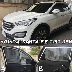 For Hyundai Santa Fe DM SantaFe 2013-2017 2018 Car Sunshade Magnetic Front Rear Windshield Curtain Side Window Sun Shade Visor