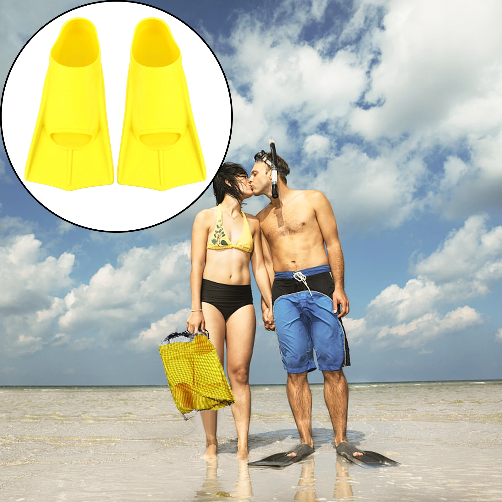 

Diving Training Silicone Shoes Flippers for Men Kids Swimming Supplies Premium Material Foldable Ergonomic Design