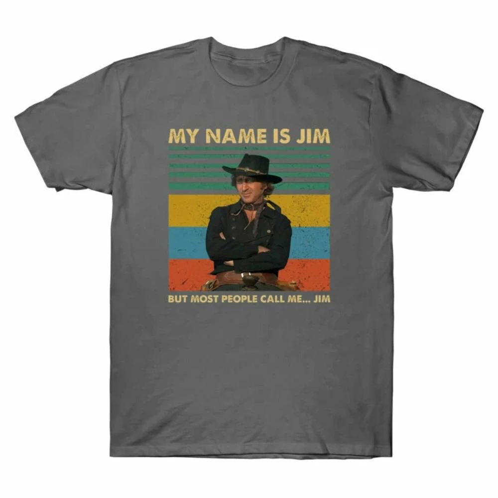 Most Saddles Lover Me Name But People Vintage Call Blazing Jim Jim My Is Tee Short Sleeve Men's T-Shirt Black Casual T Shirt