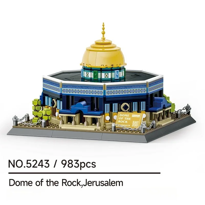 1463PCS Creatieve Sheikh Zayed Grand Moskee-Abu Dhabi Bouwstenen Architectuur Bouw Bricks Speelgoed Cadeau Voor Volwassen Kinderen - afbeelding 1
