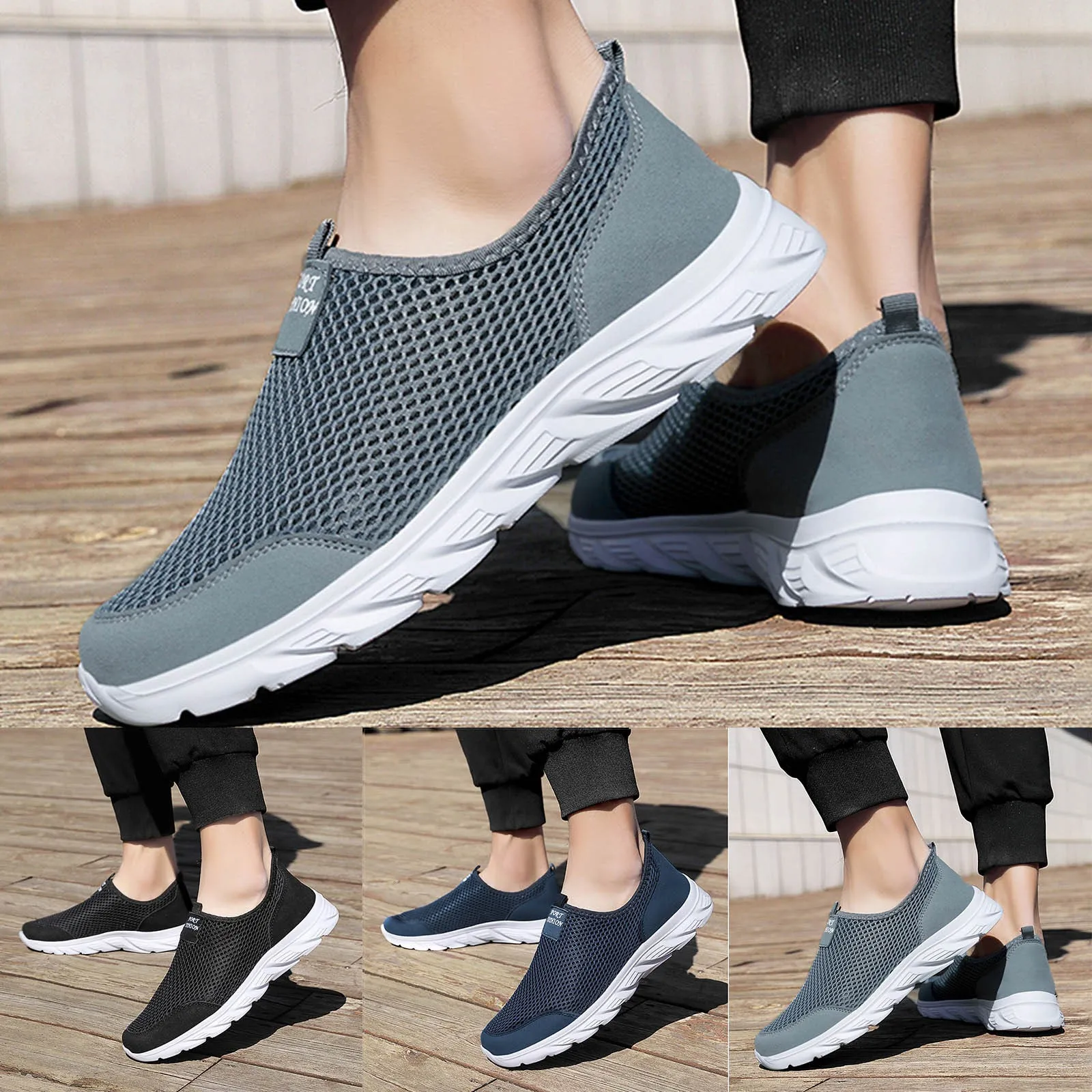 Quick-drying Breathable Strapless for Men Vintage Shoes Casual Men's Sneakers Street Sports Basketball Sneakers Casual Skates