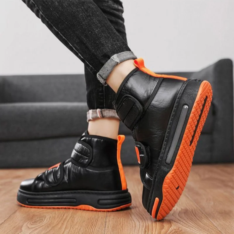 Male Shoes Winter Warm Men\'s Snow Boots New Size 44 Casual Low Price Cheap High Quality 45 Fashion Non Slip Offers In Promotion