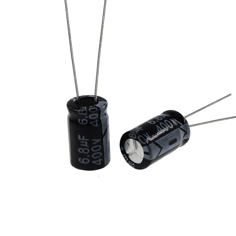 20pcs 400V 6.8uF 400Volt 6.8MFD Aluminum Electrolytic Capacitor 8*12mm Radial 6.8mf400v 6.8uf400v 400v6.8mf 400v6.8uf