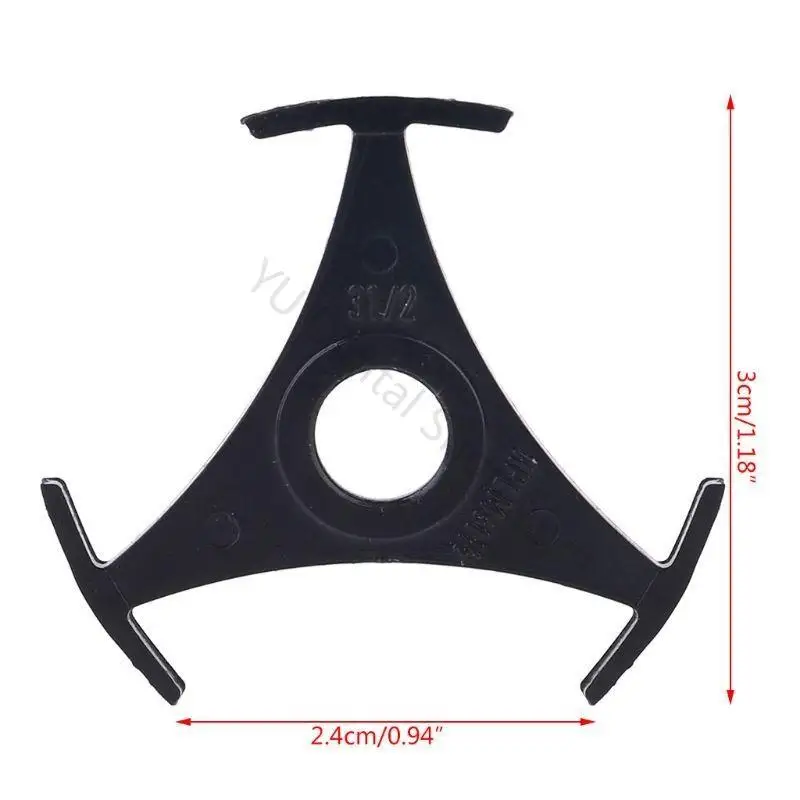 96BA 5 Teile/satz Schwarz Langlebig 7 Zoll Schallplatte Adapter Konverter Für 45RPM Plattenspieler Phonographen Zubehör Ersatz – Detail 6