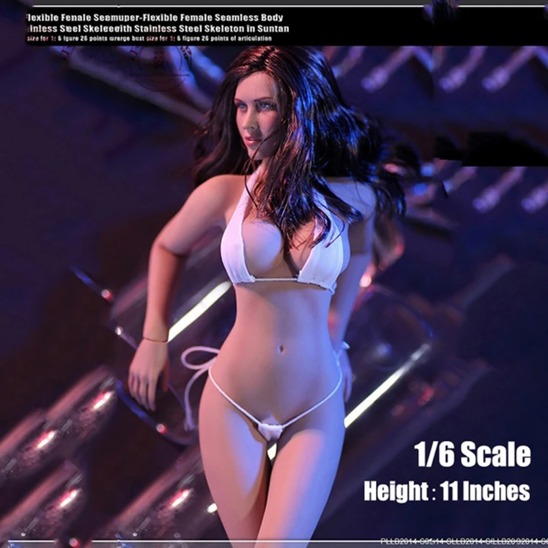 1/6 مثير فائقة المرونة أنثى سلس الجسم والرأس مع هيكل عظمي من الفولاذ المقاوم للصدأ 12 ''شاحب/سونتان الجلد الجندي عمل الشكل دمية