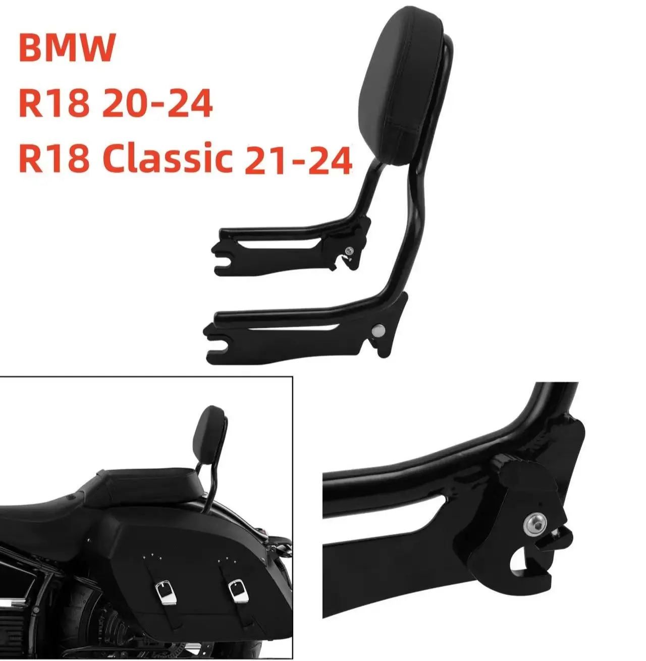 

For BMW R18 Motorcycle DS Mini Detachable Sissy Bar Passenger Backrest For BMW R18 20-24 R18 Classic 21-24 R 18 Accessories