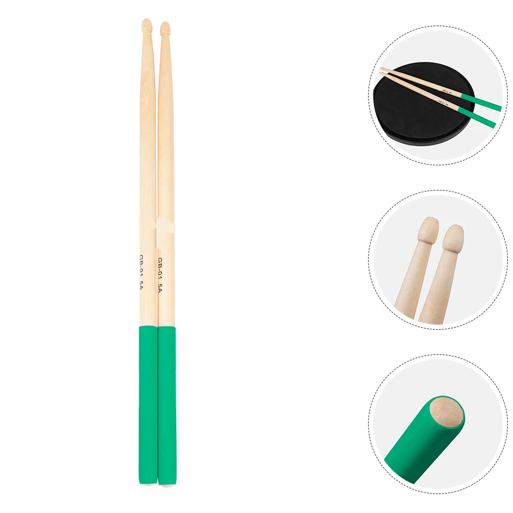 

Wooden Drum Sticks Anti-Slip Design Durable Percussion Accessories For Beginners Practice Set Performance Stage Drum