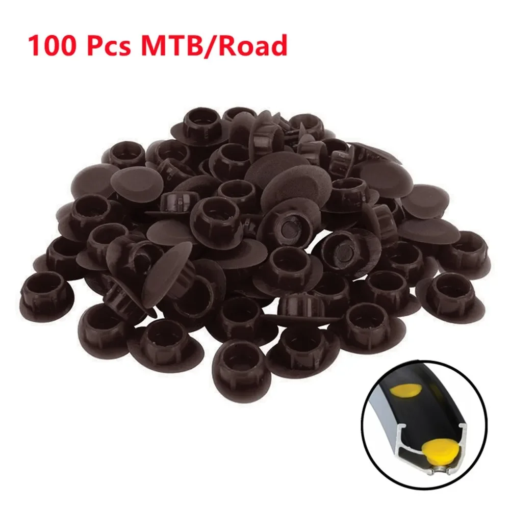 

Professional-Grade Bicycle Rim Hole Inserts 100 Reusable Plugs Per Bottle High-Strength ABS For MTBs & Road Bikes Bike Accessory