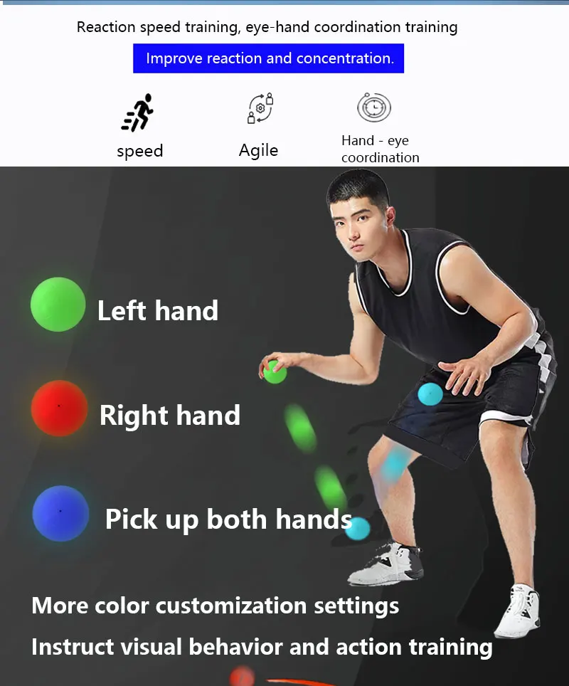 【ReactionX】reaction training light lamp speed agility response equipment basketball boxing fitlight blazepod hockey