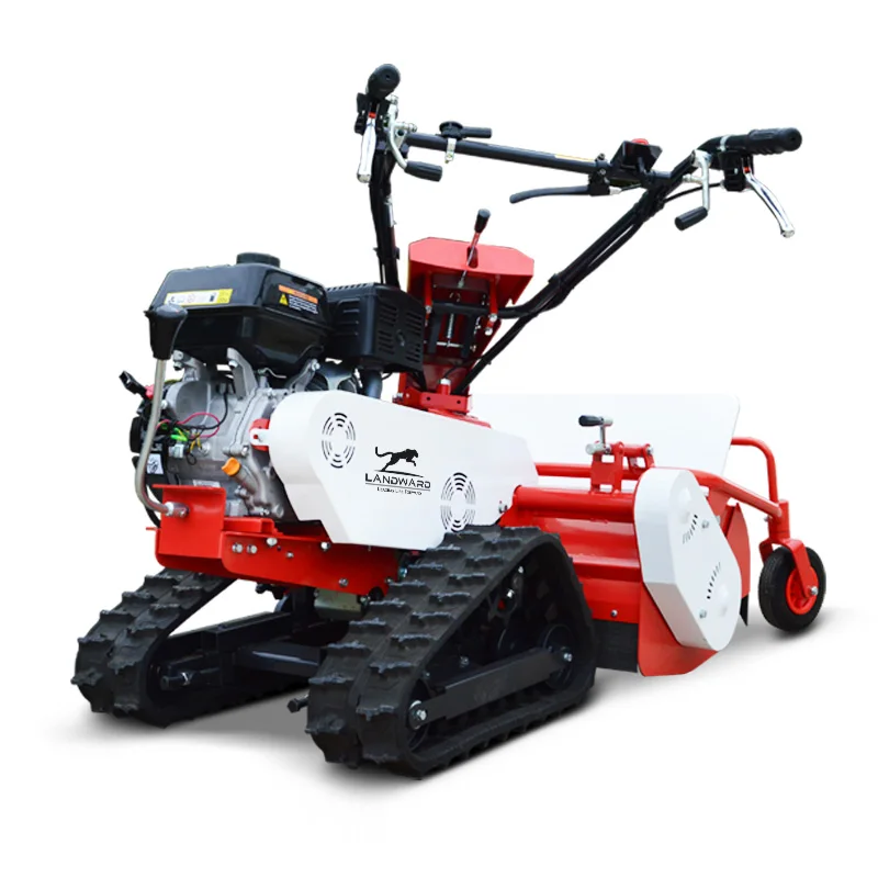 

LANDWARD small two wheel Hand Push Lawn Mower 9hp gasoline Engine flail mower walking behind mower lawn self-walking Customized