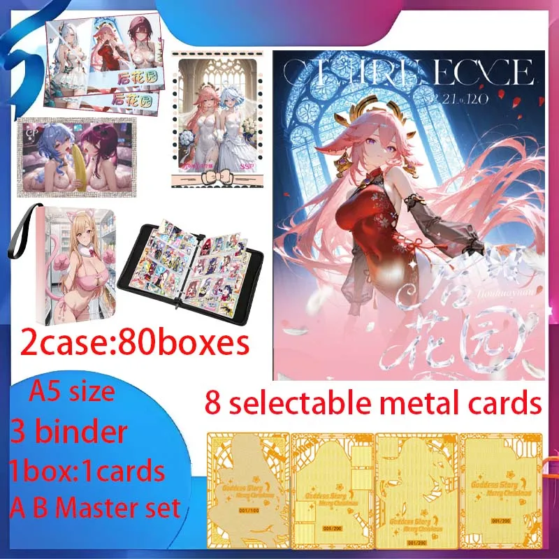 

Latest Houhuayuan A5 Acrylic Boards Hobby Spicy Waifu Board Doujin Booster Rem Boa Nami Genshin Furina Rare Card Toy Gifts