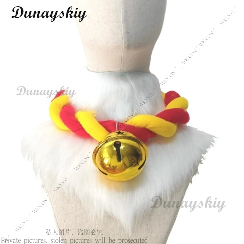 Furry Choker Animal Costume Animal Cub Collar Fursuit Kigurumi Two Color Three Color Twist Collar Daily Outfit Role PLay Gift