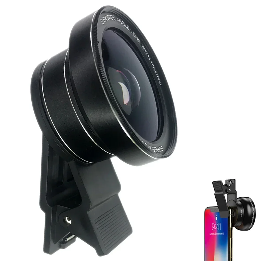 

HD Optic Camera Phone Lens 15X Macro Lens + 0.6X HD wide angle lens For iPhonex xr xs max For Samsung s9 All Smartphones