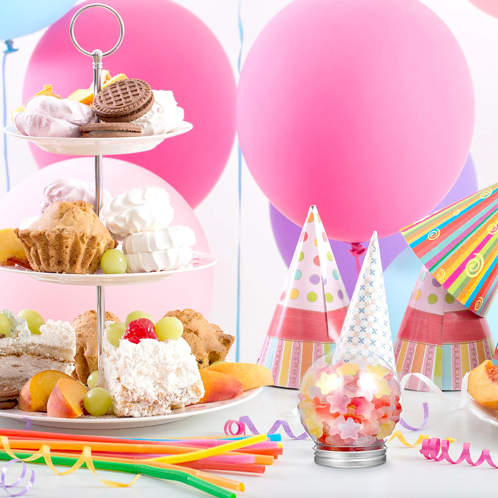 

10Pcs Clear Light Bulb Bottle Candy Containers Multi-Functional DIY Water Globe Wedding Party Favors Light Bulb Candy Container