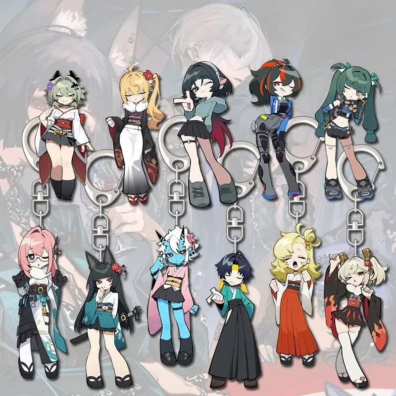 Брелок Zenless Zone Zero, милый мультяшный игровой персонаж, цепочка для мобильного телефона, сумка для книги, подвеска ZZZ, реквизит для ролевых игр, подарки унисекс