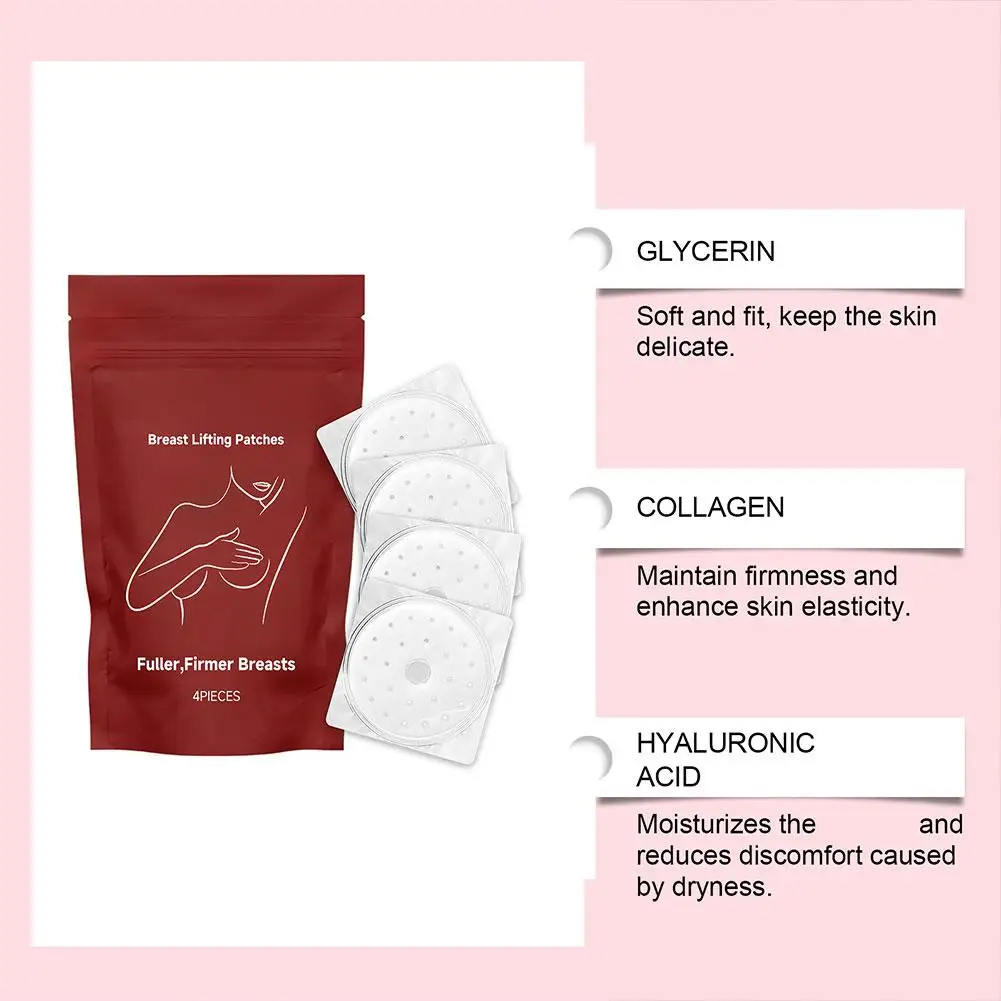 

4-piece women's breast care patches caring for women's breast health promoting breast skin metabolism Care for Breast Health