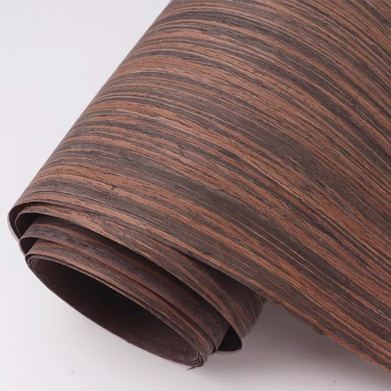 Guitar Solid Wood Veneer Black Sandalwood  Wood Veneer Furniture Decorative Surface DIY Creative Wood 50x250cm T0.3mm