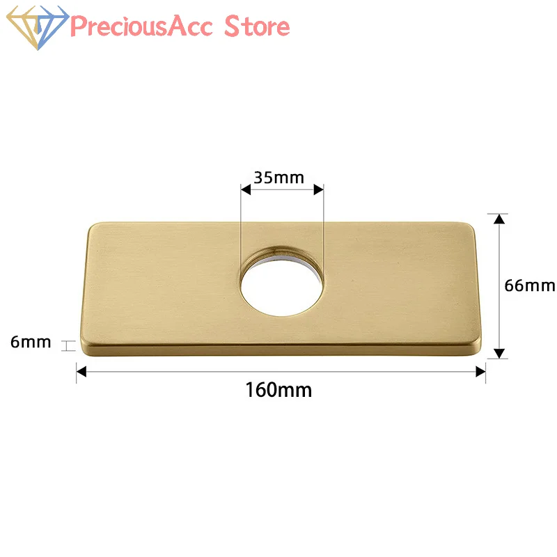 

Аксессуары для смесителей для кухни и ванной комнаты, крышка отверстия, палубная пластина, 6/10 дюймов, раковина для ванной комнаты, неиспользованная монтажная накладка