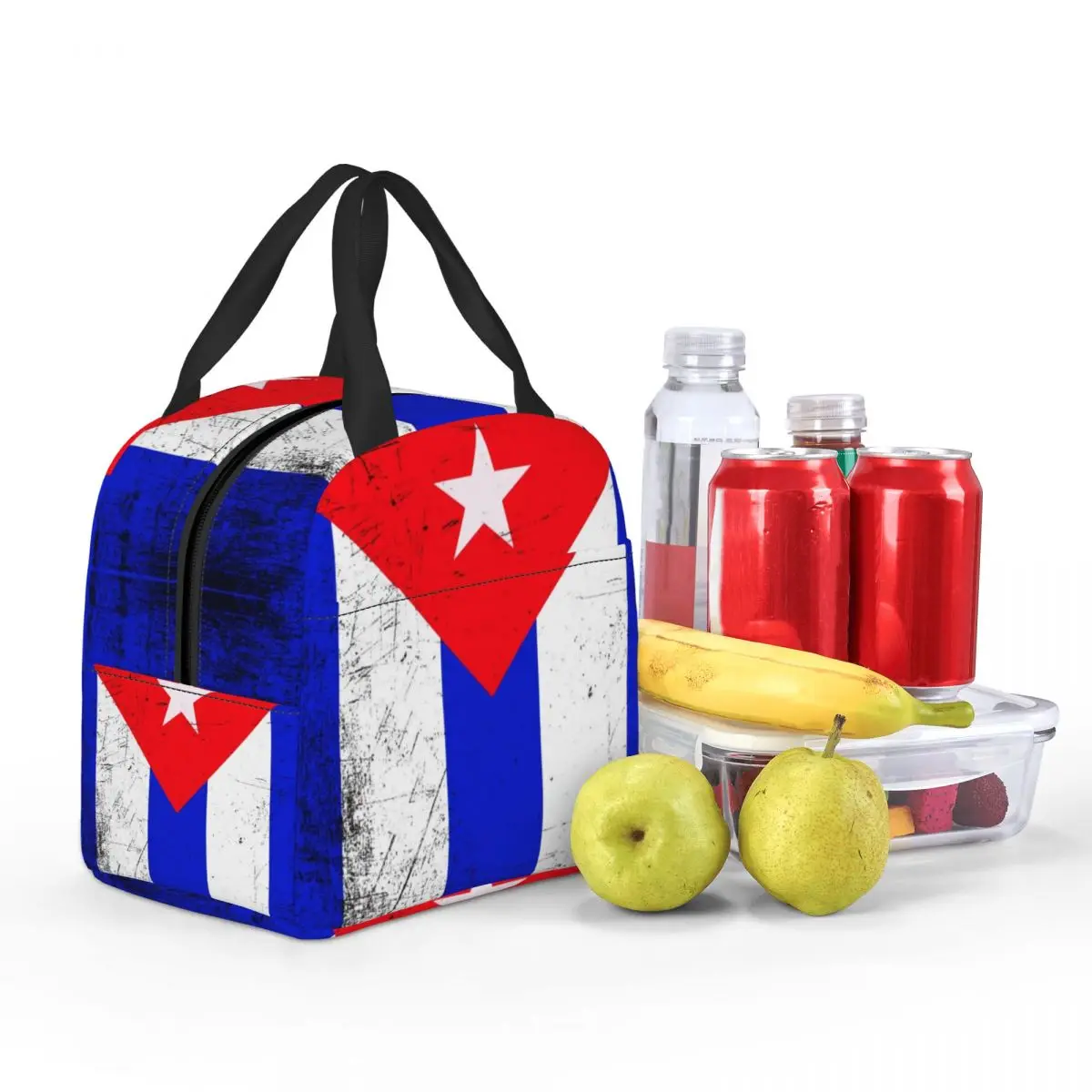 مخصص خمر كوبا العلم علب الاغذية للنساء مانعة للتسرب الكوبي فخور الحرارية برودة الغذاء معزول حقيبة الغداء طالب المدرسة