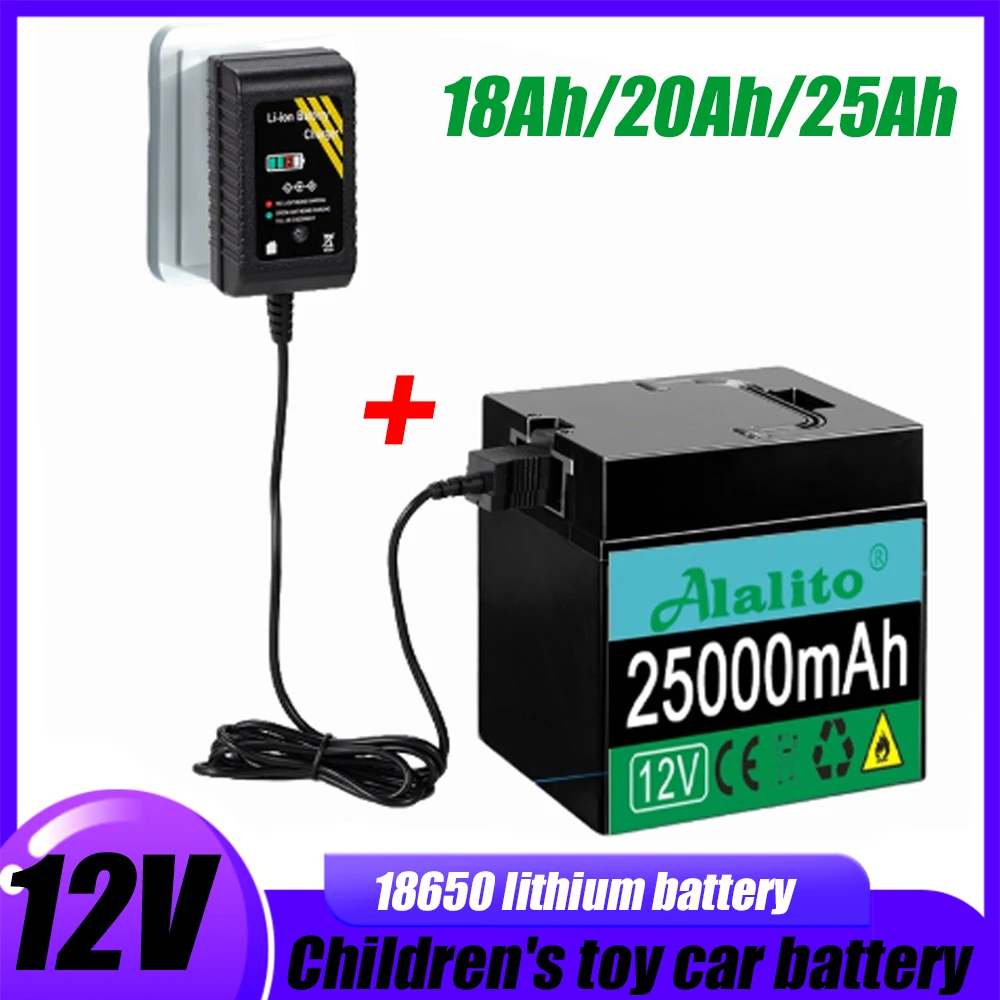 12V Power Wheels Battery Replaces Part 1001175653,00801-0638,00801-1869,1101506087,00801-1776 12V 25Ah for 12V Power Wheels Jeep