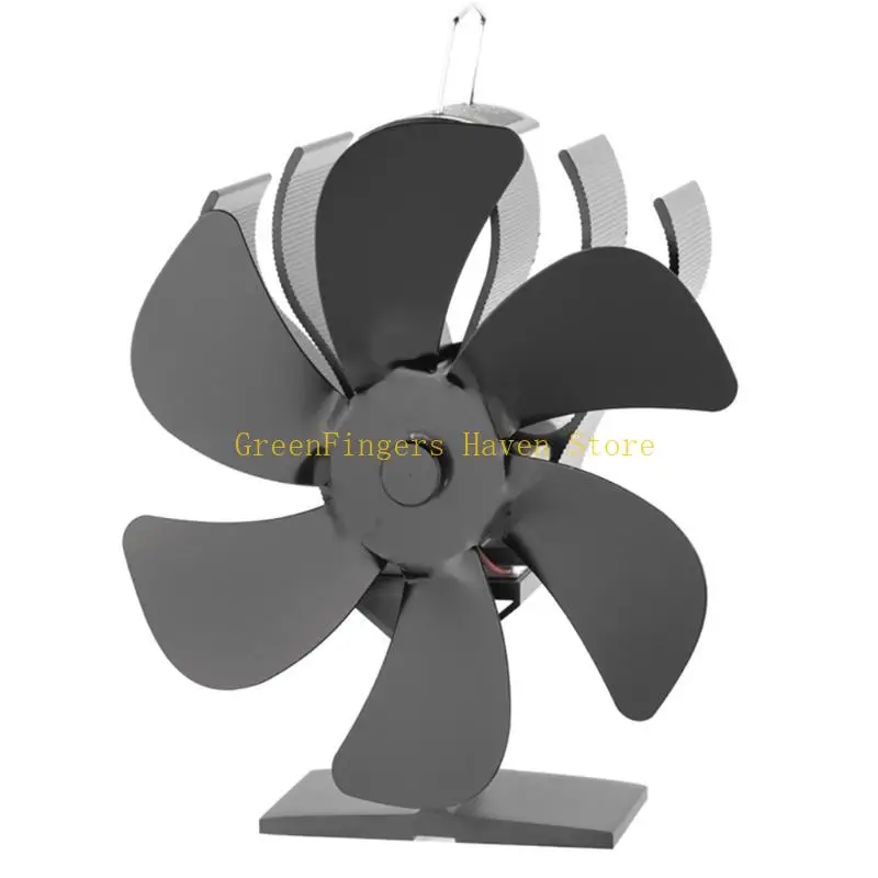 

F68D Stove Fan Heat Powered Fan for Wood Burning Stove Fireplaces Quiet Maintenance
