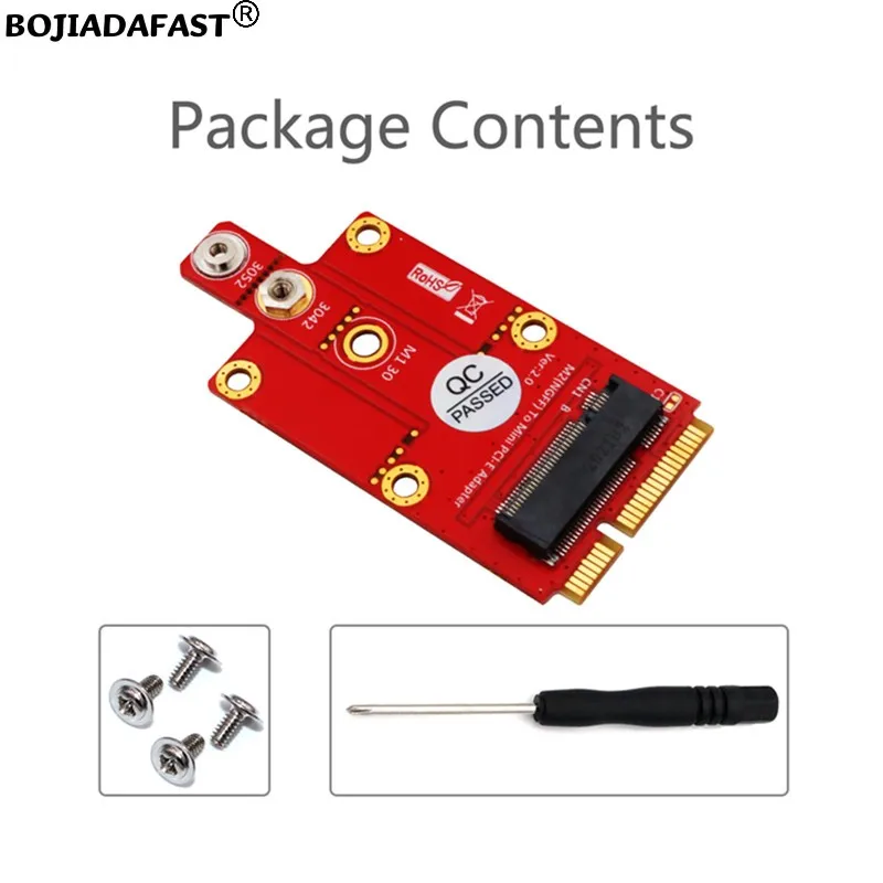 Mini PCI-E (USB 2.0) Interfaccia MPCIe a adattatore wireless M.2 NGFF Key-B (senza supporto per scheda SIM) per modulo modem 5G 4G LTE