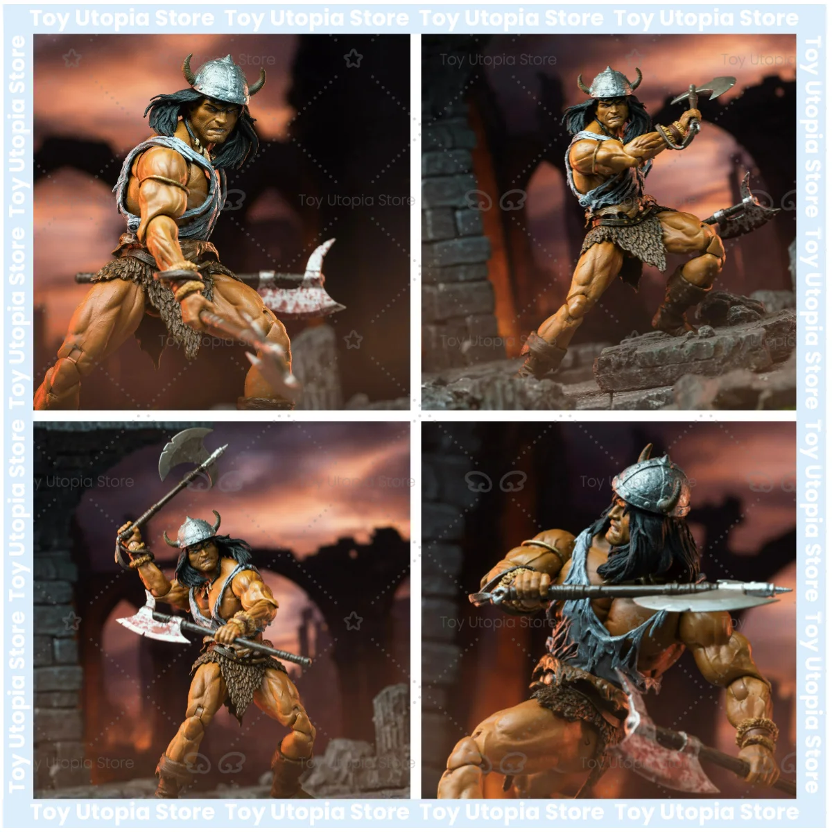 Nuevo en Stock, Figura de Acción HC Studio 1/12 Barbarian Blackstone Battle Conan, Juguete Coleccionable