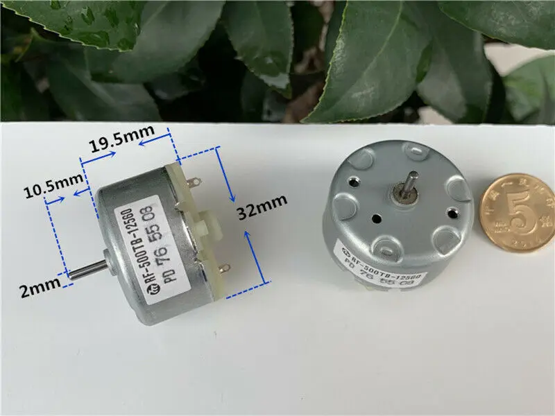Mini MABUCHI RF-500TB-12560 VCD Moteur Rond DC 3V 5V 6V 9V 12V 5500RPM Haute Vitesse 32mm Diamètre Moteur Électrique pour CD DVD Lecteur