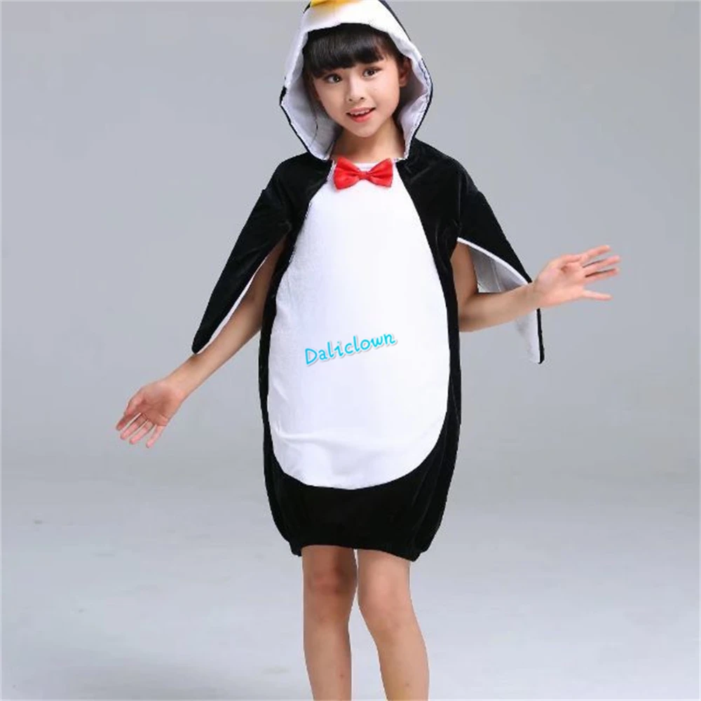 Penguin Halloween Costume Baby Kids Toddler Infant Boys Girls Fancy Dress Animal Cosplay Carnival Birthday Party Outfit Clothing