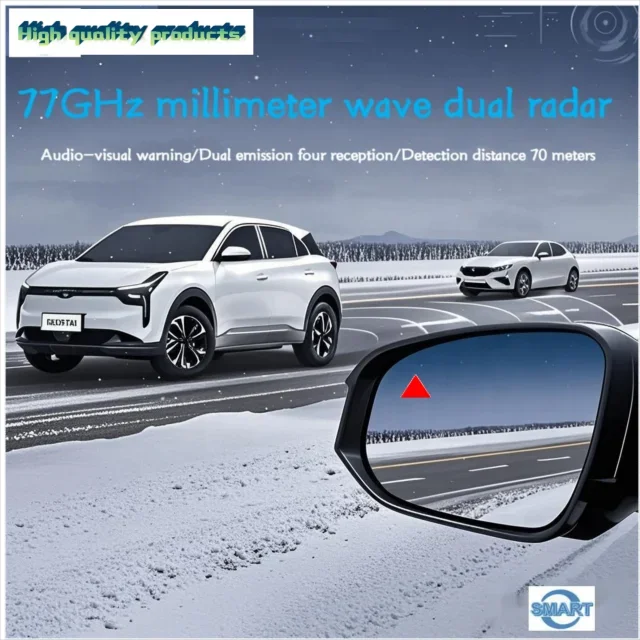 77GHz MmWave Dual radar Blind Spot Assist System BSD Vehicle Monitoring Warning Safe Driving Monitoring