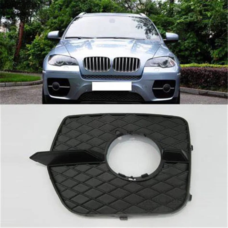 

Car Front Bumper Fog Light Cover Trim Mesh Fog Lamp Grill Grille For BMW X6 E71 2008 2009 2010-2014 51117188383 51117188384