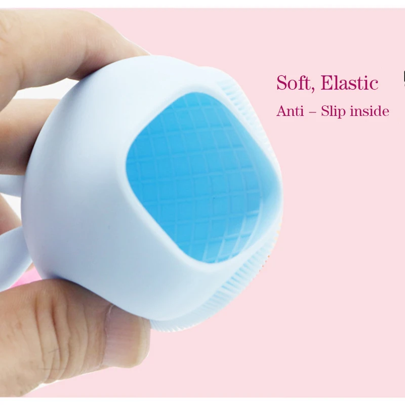 Cute Silicone Facial Scrub Cleansing Brush Scrubber for Face Washing Product Pore Cleaner Exfoliator Face Scrub Brush Skin Care