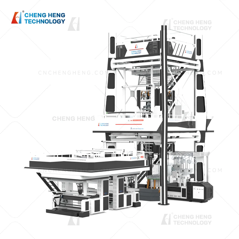 Three Layer Co-extrusion Blown Film Machine IBC Three Layer Blown Film Machine Traction Rotary Abc Film Blowing Machine